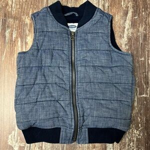 Old Navy Blue Quilted Puffer Vest